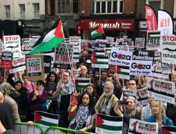 تظاهرة دعما لفلسطين