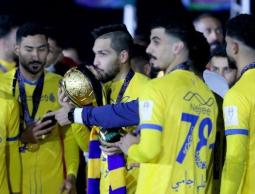 فرحة لاعبي النصر بالفوز