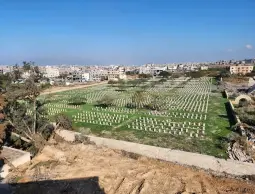 صورة للمقابر البريطانية في غزة
