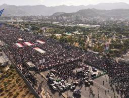 مسيرة مليونية في اليمن تضامنا مع غزة