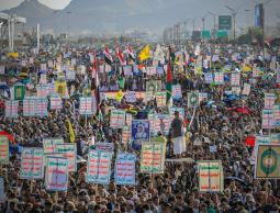 طوفان بشري مليوني في صنعاء نصرة لغزة