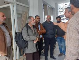 وزارة الصحة تعمل على ترميم مستشفى العيون بعد تدميره من قبل قوات الاحتلال