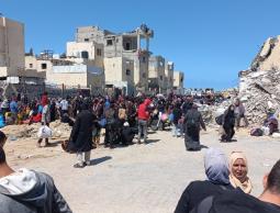 نزوح أهالي مدينة رفح اليوم