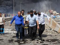 8 قتلى و600 جريح و5 مفقودين في انفجار ميناء رجائي في بندر عباس جنوب إيران