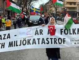 مظاهرة في ستوكهولم.
