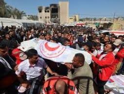 لجنة الطوارئ بمحافظة رفح تدين جريمة إعدام 14 من أفراد الإسعاف والدفاع المدني