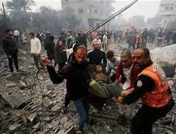 19 شهيدًا في مجزرة (إسرائيلية) بمخيم البريج وسط قطاع غزة