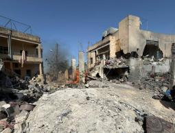 آثار غارة الاحتلال على بلدة دير الزهراني في جنوب لبنان