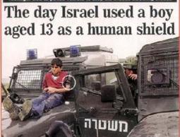 جيش الاحتلال يستخدم فلسطيني درعاً بشرياً 