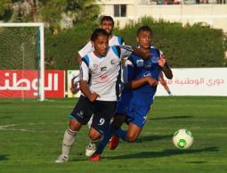 جانب من مباراة الهلال وشباب رفح