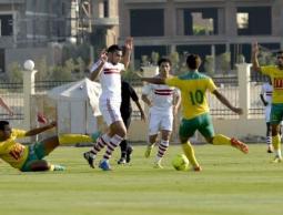 جانب من مباراة سابقة بين الزمالك والجونة