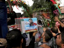 تشييع جثامين عناصر من الحرس الثوري في يونيو/حزيران الماضي قتلوا بسوريا 