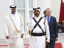 أمير قطر وأردوغان