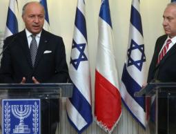 وزير خارجية فرنسا "جان مارك وبنيامين نتنياهو 