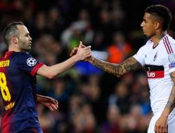 من مباراة برشلونة وميلان