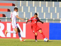 أحد لقاءات المنتخب الوطني في البطولة