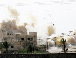 تفجير منازل في رفح المصرية