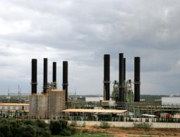 محطة توليد الكهرباء الوحيدة بغزة