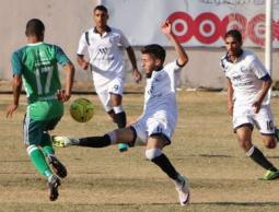 جانب من مباراة خدمات رفح والهلال