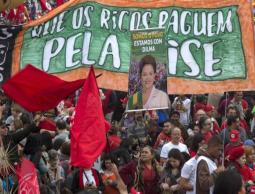 مظاهرات مضادة دعما لرئيسة البرازيل