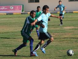 جانب من مباراة جمعية الصلاح وأهلي النصيرات الأسبوع الماضي