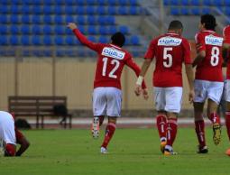 فرحة لاعبي الأهلي بهدف السيد حمدي