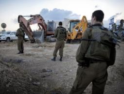 تفجير جرافة اسرائيلية (أرشيف)