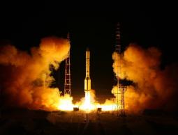 انفجار صاروخ روسي 