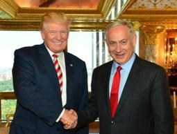 خلال لقاء سابق بين نتنياهو وترامب