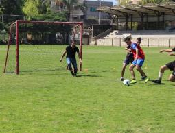 جانب من أحد مباريات بطولة كرة القدم