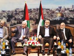 لقاء سابق بين حماس وفتح
