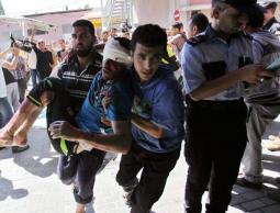 خلال اسعاف مصابين في غزة (الأرشيف)