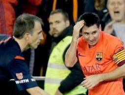 لحظة إنذار ميسي