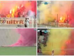 الملعب يتحول لساحة حرب