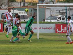 جانب من مباراة اتحاد الشجاعية وغزة الرياضي