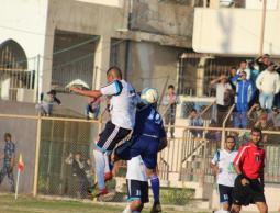 جانب من مباراة الهلال وشباب رفح