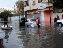 صور (أرشيفية) لغرق المنازل بغزة