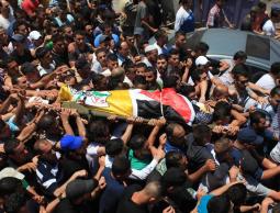 تشييع جثمان الشهيد الكسبة