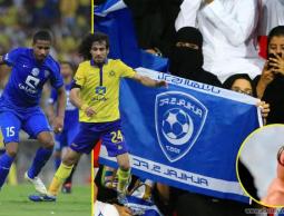 النساء تتابع لقاء الهلال والنصر