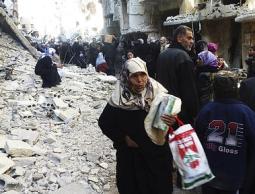 صورة ( أرشيفية ) لمخيم اليرموك 