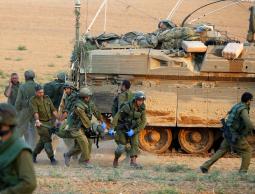 اصابات لجنود الاحتلال على حدود غزة "أرشيف"