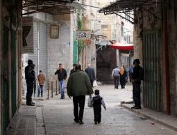 صورة الانتشار الامني لعناصر السلطة في نابلس