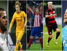 من اليمين: هالك, وكامبل, وساول, وراكيتيتش, وبيانيتش