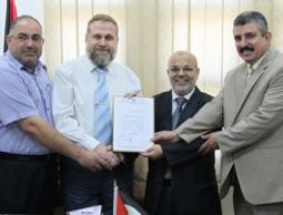 جانب من مراسم الاعتماد 