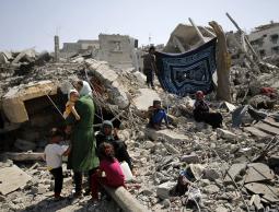 منازل مدمرة في غزة (الارشيف)