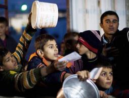 أطفال جائعين في سوريا (الأرشيف)