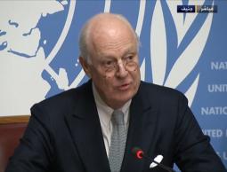 دي ميستورا يعلن أنه سيبدأ غدا الثلاثاء إرسال الدعوات لأطراف الأزمة السورية 