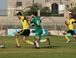 جانب من مباراة خدمات رفح وخدمات النصيرات