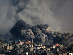 صورة لقصف المنازل في حي الشجاعية 