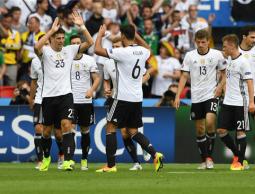 فرحة لاعبي ألمانيا بالفوز